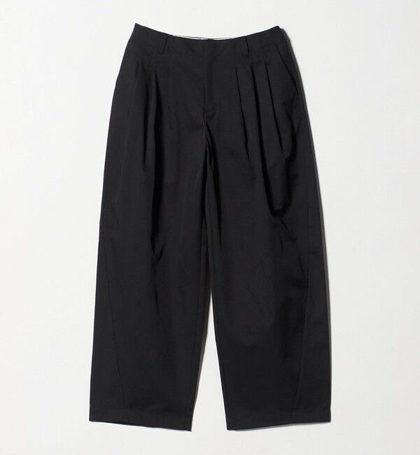 BEAUTY&YOUTH UNITED ARROWS「【WEB限定】バレルワイドチノパンツ ウォッシャブル」|チノ|BLACK