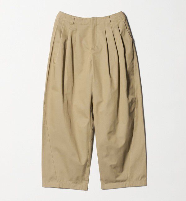 BEAUTY&YOUTH UNITED ARROWS「【WEB限定】バレルワイドチノパンツ ウォッシャブル」|チノ|BEIGE
