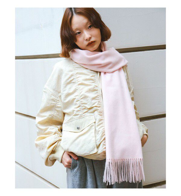 Ray BEAMS 「カシミヤ ストール 25AW」|ストール|PINK