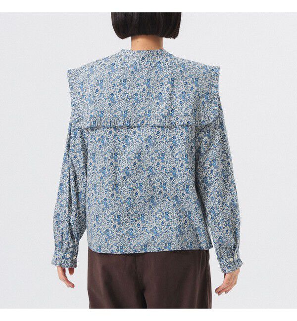 BEAMSBOY「リバティ デタッチ フリルカラー シャツ」|シャツ・ブラウス|