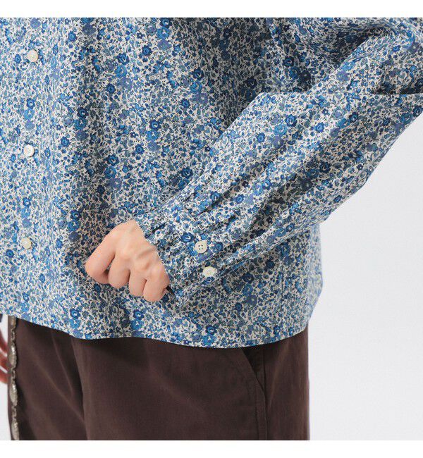 BEAMSBOY「リバティ デタッチ フリルカラー シャツ」|シャツ・ブラウス|