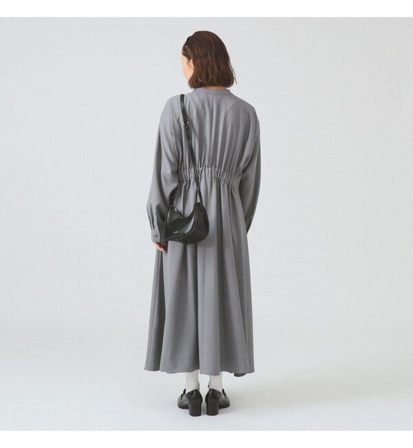 Ray BEAMS 「タックウエスト バンドカラー ワンピース」|ワンピース|