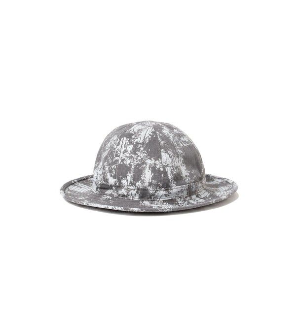 BEAMS PLUS「MIL Hat Herringbone on Paint Print」|その他|GREY