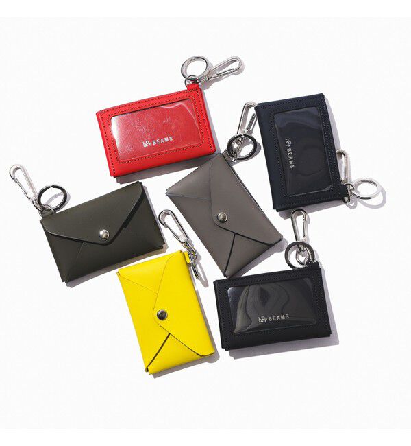 BEAMS「bPr BEAMS / ラバーレザー カードケース キーホルダー」|キーケース|