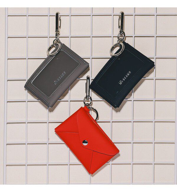 BEAMS「bPr BEAMS / ラバーレザー カードケース キーホルダー」|キーケース|