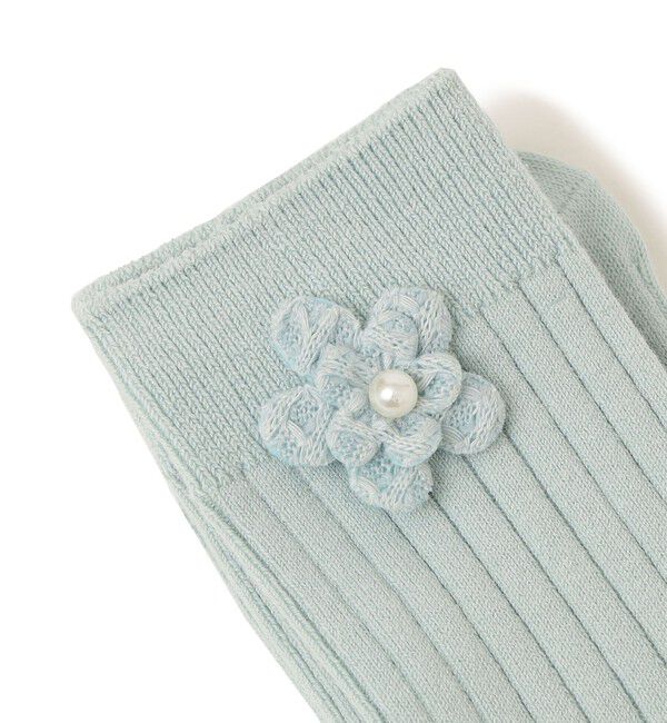 SHIPS KIDS「condor:フラワー リブ ソックス」|ソックス|