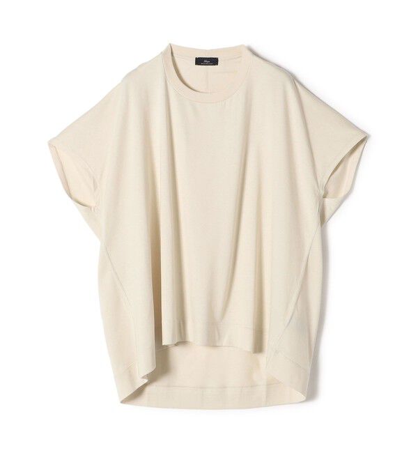 SHIPS for women「SHIPS Primary NavyLabel:〈手洗い可能〉BIG Tシャツ」|Tシャツ・カットソー|ベージュ