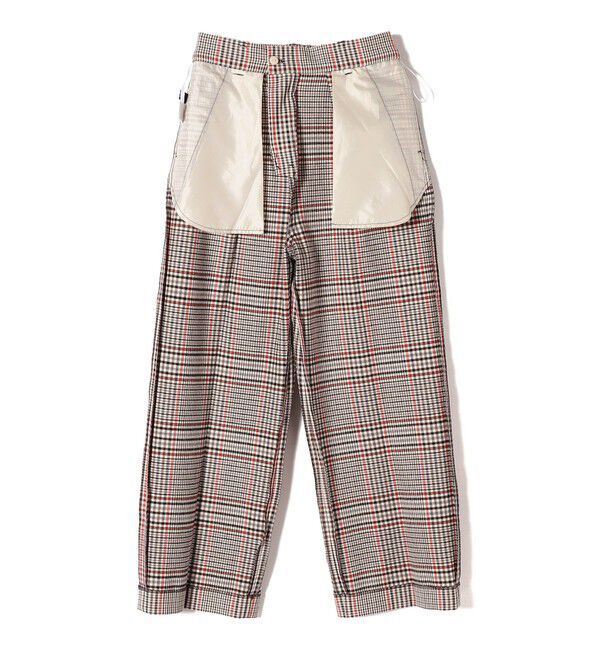 SHIPS Colors 「SHIPS Colors:〈洗濯機可能〉TR チェック タック ワイド パンツ」|スラックス|
