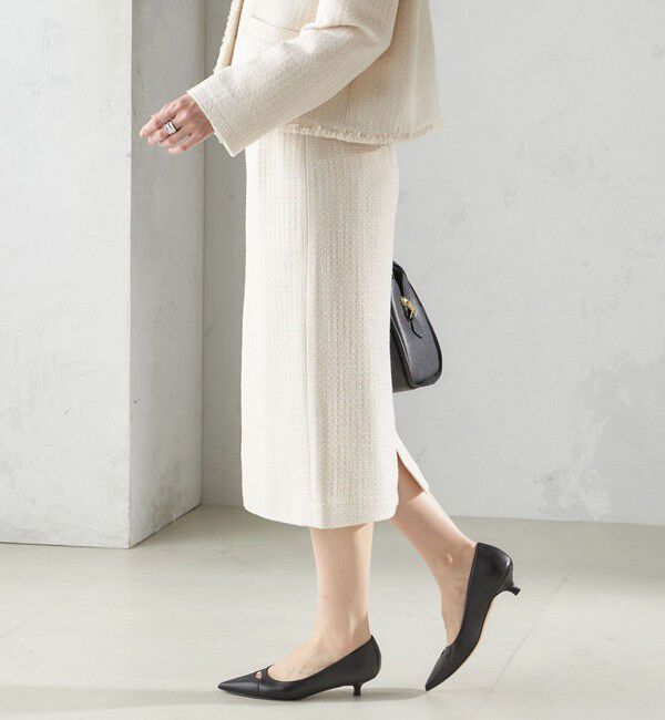 SHIPS for women「〈セレモニー対応可〉スラブ ツイード タイト スカート（セットアップ対応）」|タイト|