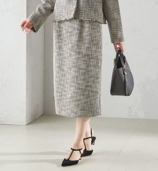SHIPS for women「〈セレモニー対応可〉スラブ ツイード タイト スカート（セットアップ対応）」|タイト|