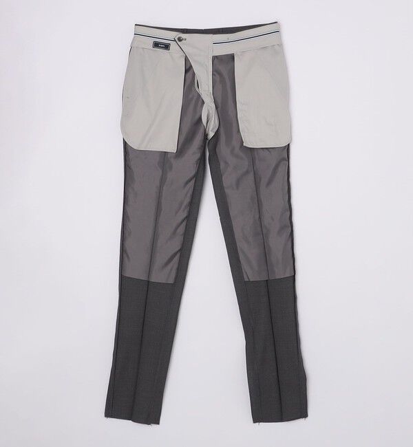 SHIPS「SHIPS: 〈手洗い可能〉ラスティック ウォッシャブル ストレッチ パンツ(無地)」|スラックス|