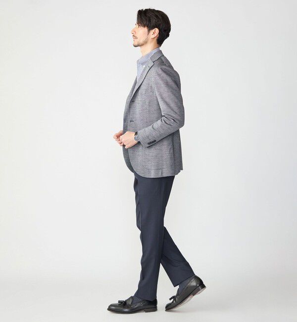 SHIPS「SHIPS: 〈手洗い可能〉ラスティック ウォッシャブル ストレッチ パンツ(無地)」|スラックス|