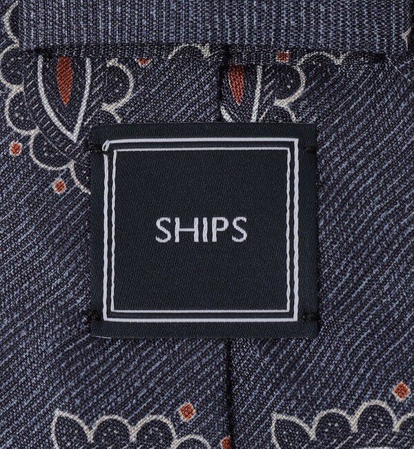 SHIPS「SHIPS: LUXURY シルク リーフモチーフ プリント ネクタイ」|ネクタイ・蝶ネクタイ|