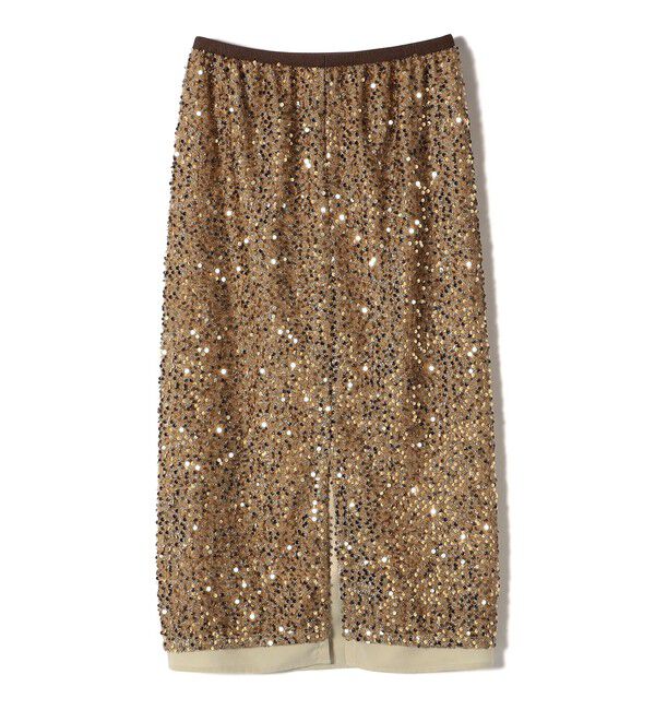 SHIPS for women「〈手洗い可能〉スパンコール Iライン スカート」|スカート|