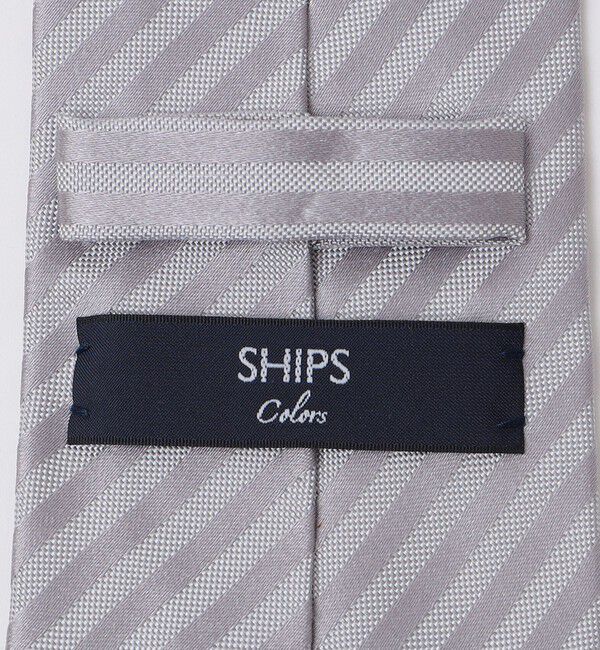 SHIPS Colors 「SHIPS Colors:シルバー ストライプ タイ 2◇」|ネクタイ・蝶ネクタイ|