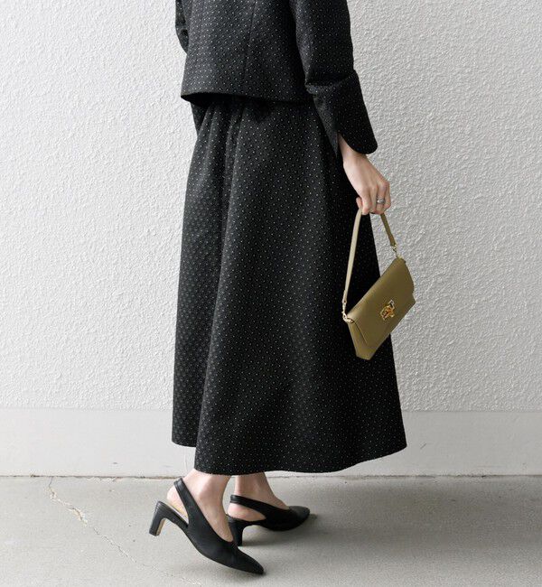 SHIPS any「SHIPS any:〈手洗い可能〉フラワー ジャカード タック スカート」|スカート|