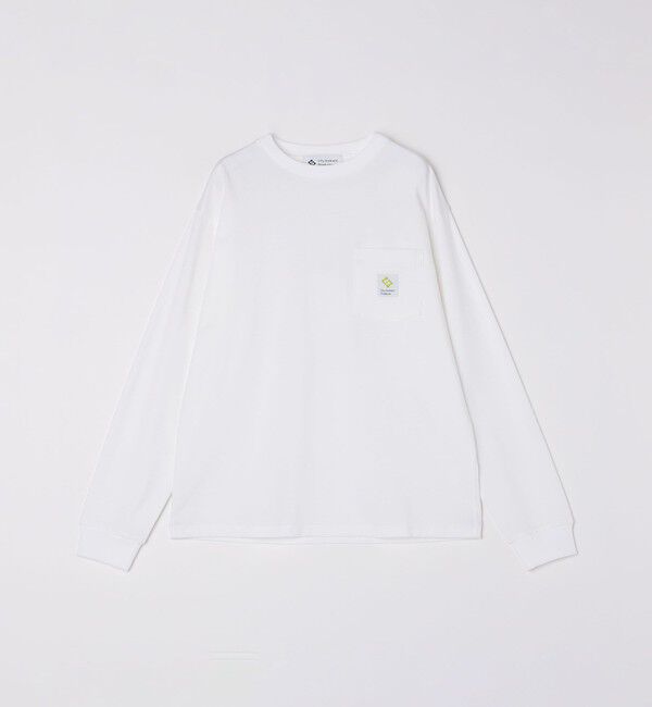 SHIPS「City Ambient Products: スクエアロゴ ポケット ロングスリーブ Tシャツ」|Tシャツ・カットソー|
