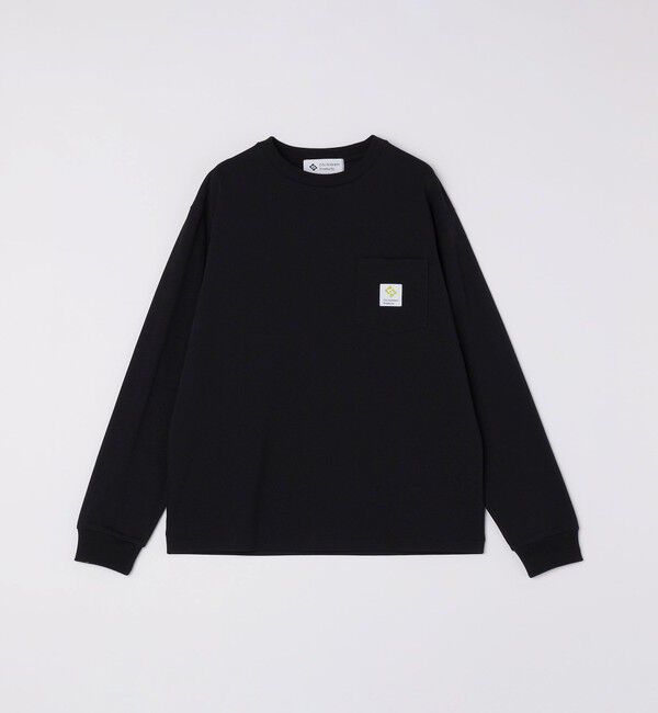 SHIPS「City Ambient Products: スクエアロゴ ポケット ロングスリーブ Tシャツ」|Tシャツ・カットソー|