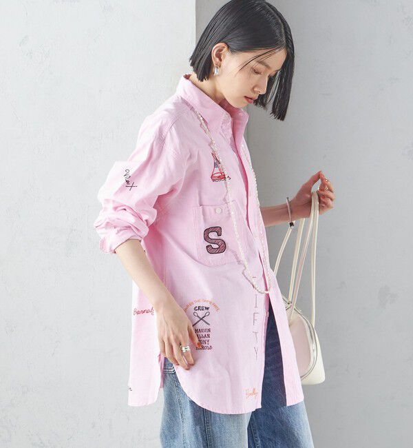 SHIPS for women「【SHIPS別注】WHITE FIELD: エンブロイダリー シャツ」|シャツ・ブラウス|
