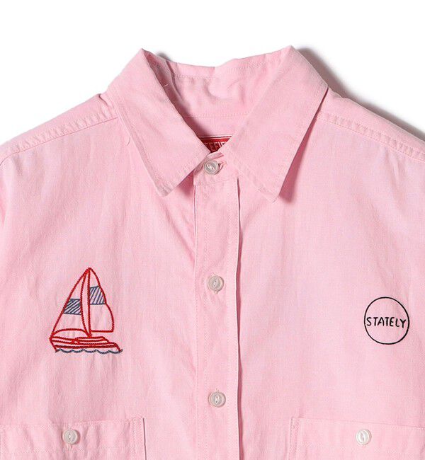 SHIPS for women「【SHIPS別注】WHITE FIELD: エンブロイダリー シャツ」|シャツ・ブラウス|