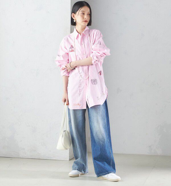 SHIPS for women「【SHIPS別注】WHITE FIELD: エンブロイダリー シャツ」|シャツ・ブラウス|