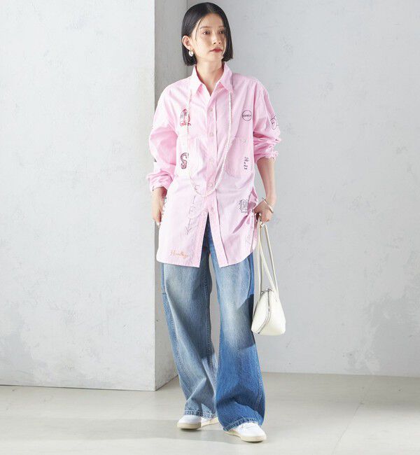 SHIPS for women「【SHIPS別注】WHITE FIELD: エンブロイダリー シャツ」|シャツ・ブラウス|