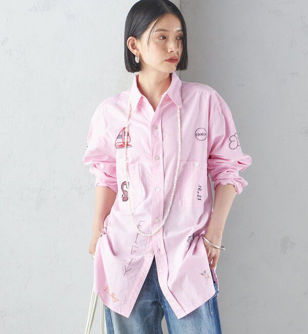 SHIPS for women「【SHIPS別注】WHITE FIELD: エンブロイダリー シャツ」|シャツ・ブラウス|