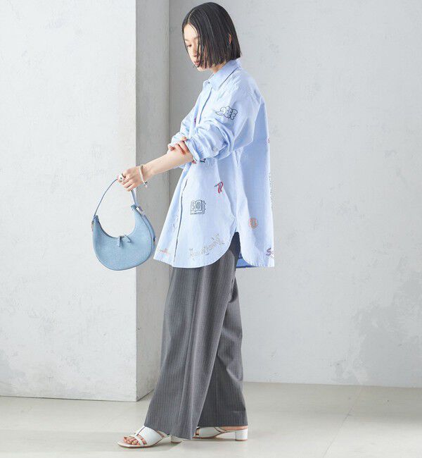 SHIPS for women「【SHIPS別注】WHITE FIELD: エンブロイダリー シャツ」|シャツ・ブラウス|