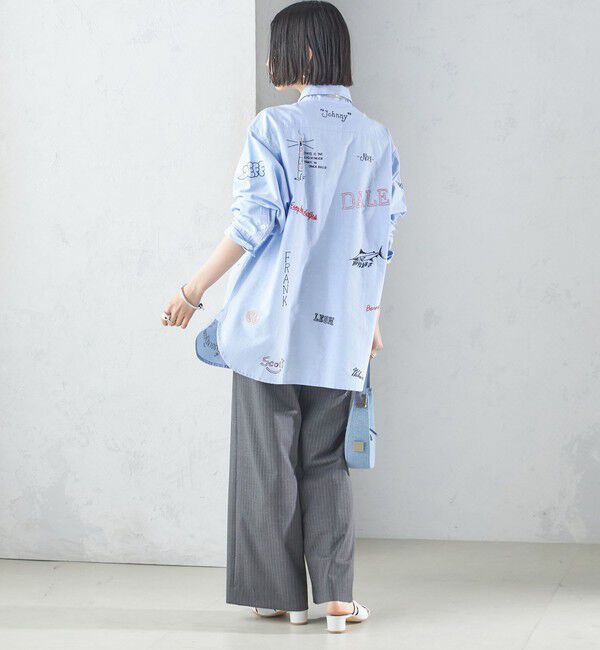 SHIPS for women「【SHIPS別注】WHITE FIELD: エンブロイダリー シャツ」|シャツ・ブラウス|