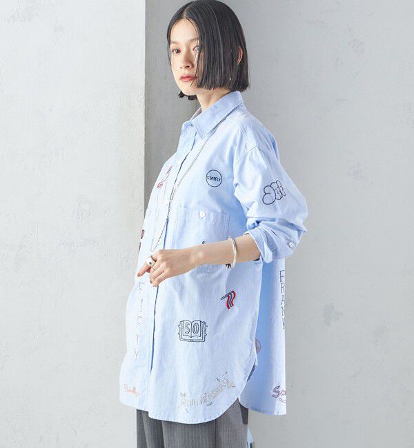 SHIPS for women「【SHIPS別注】WHITE FIELD: エンブロイダリー シャツ」|シャツ・ブラウス|