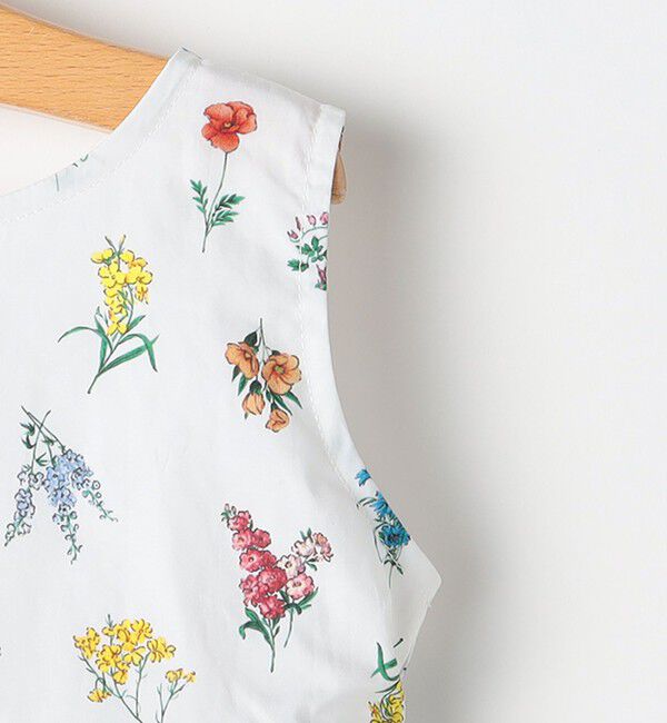 SHIPS KIDS「SHIPS KIDS:80～90cm / フラワー ノースリーブ ワンピース」|ワンピース|