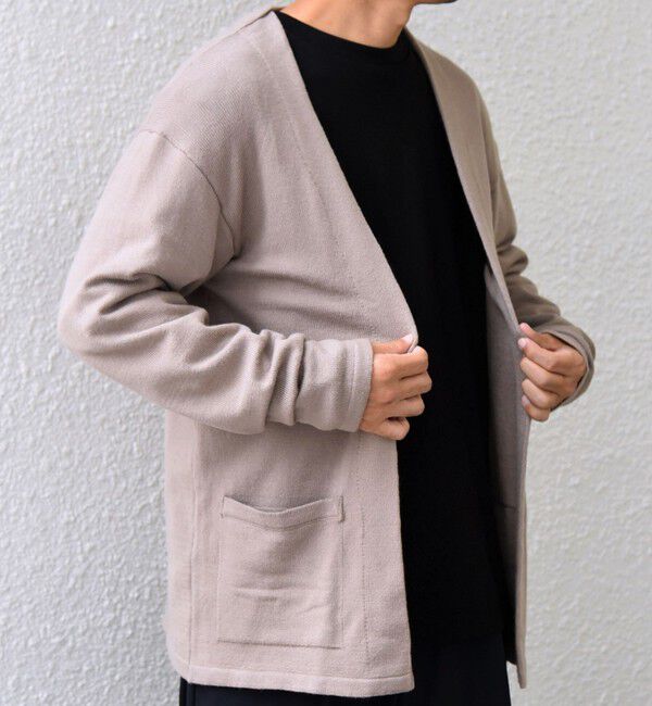 SHIPS any「SHIPS any:〈手洗い可能〉マシュマロ タッチ ニット ノーボタン カーディガン◇」|カーディガン|トップグレー