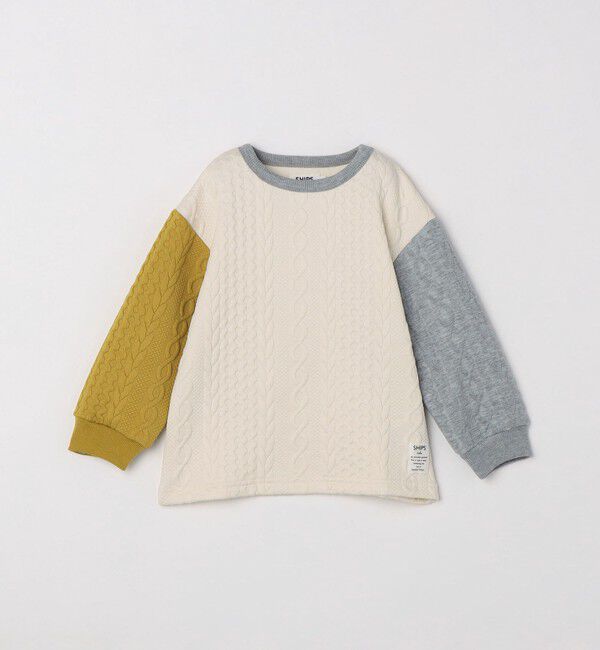 SHIPS Colors 「SHIPS Colors:80～130cm /〈洗濯機可能〉キルティング ケーブル トップス」|Tシャツ・カットソー|