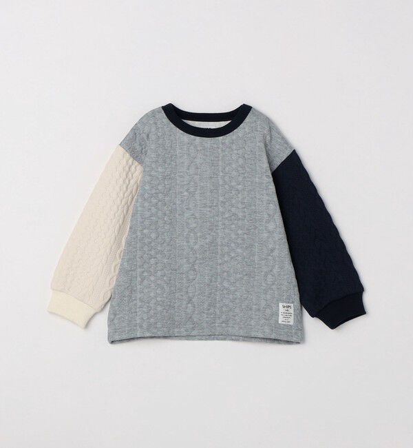 SHIPS Colors 「SHIPS Colors:80～130cm /〈洗濯機可能〉キルティング ケーブル トップス」|Tシャツ・カットソー|