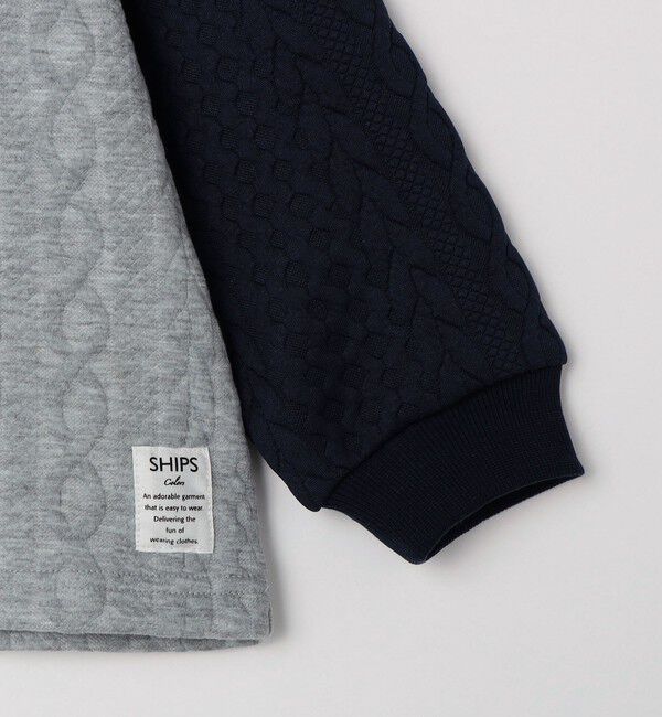 SHIPS Colors 「SHIPS Colors:80～130cm /〈洗濯機可能〉キルティング ケーブル トップス」|Tシャツ・カットソー|