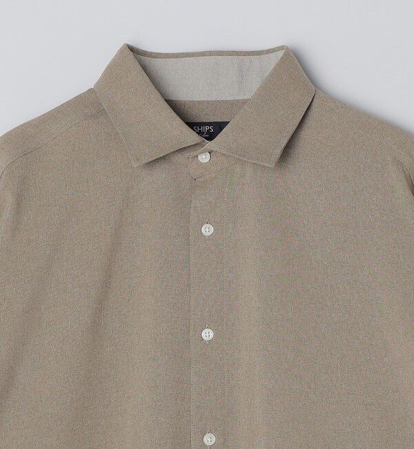 SHIPS Colors 「SHIPS Colors:〈洗濯機可能〉ウールライク リラックスフィット シャツ」|シャツ・ブラウス|