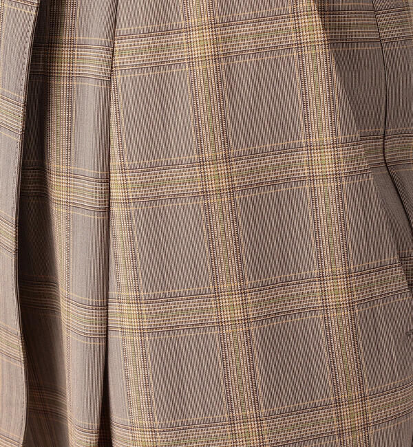 GALERIE VIE「ウォッシャブルウールチェック フロントタックベルテッドパンツ」|その他|