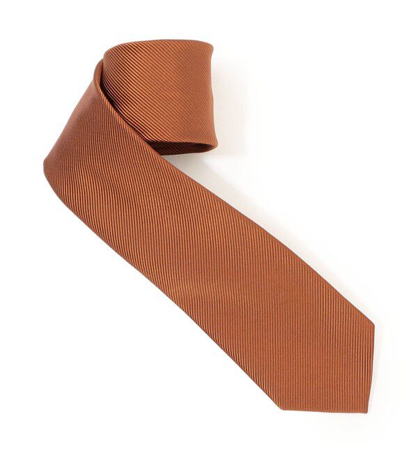 TOMORROWLAND GOODS「TOMORROWLAND シルク ソリッドネクタイ」|ネクタイ・蝶ネクタイ|27 オレンジ