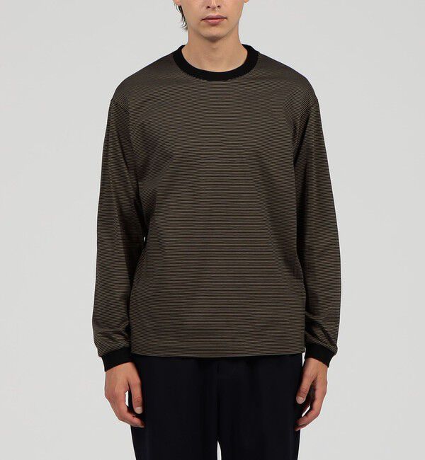 TOMORROWLAND MENS「オーガニックコットン クルーネックボーダーTシャツ」|Tシャツ・カットソー|