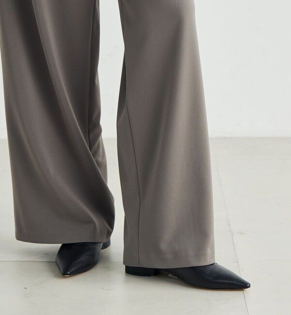 Edition「カルゼジャージー セミワイドスラックス」|スラックス|