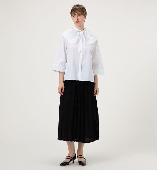 TOMORROWLAND BUYING WEAR「BOURRIENNE ALIZE コットン ラッフルシャツ」|シャツ・ブラウス|