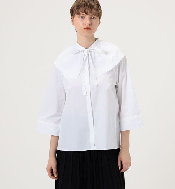 TOMORROWLAND BUYING WEAR「BOURRIENNE ALIZE コットン ラッフルシャツ」|シャツ・ブラウス|