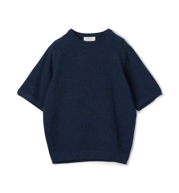TOMORROWLAND MENS「TOMORROWLAND tricot コットンリネン クルーネックプルオーバーニット」|ニット・セーター|67 ネイビー