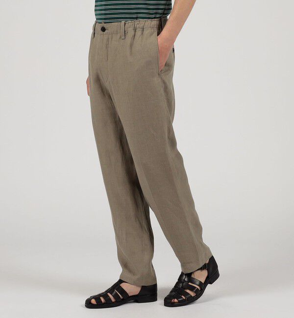 TOMORROWLAND MENS「ベルジャンリネン ワイドテーパードイージーパンツ LIBECO」|その他|
