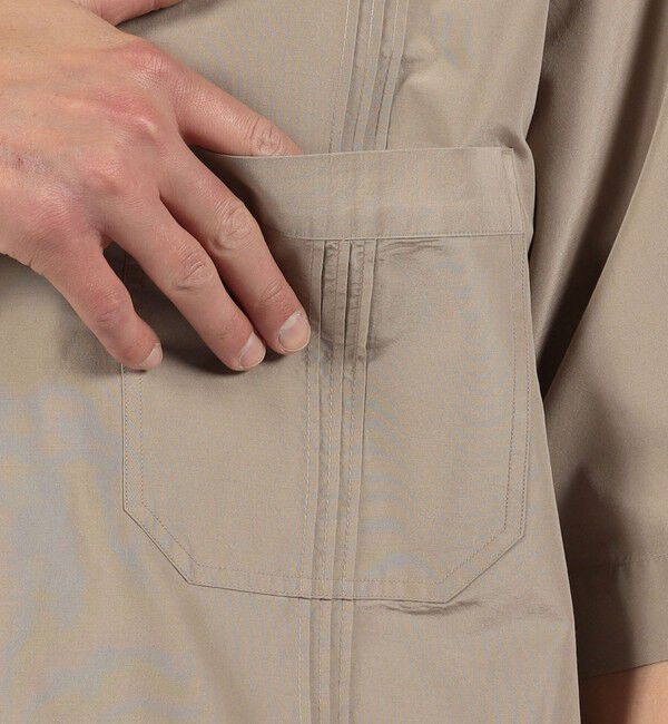 TOMORROWLAND MENS「コットンシルク オープンカラー ダブルポケット ハーフスリーブシャツ」|シャツ・ブラウス|