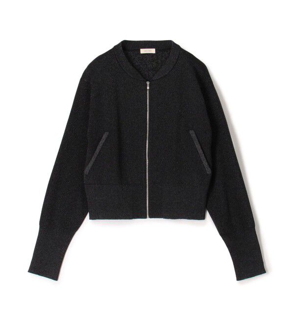 DES PRES「プレーティンググロッシーヤーン ジップアップブルゾン」|ブルゾン・スタジャン|18 ブラック系