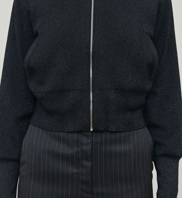 DES PRES「プレーティンググロッシーヤーン ジップアップブルゾン」|ブルゾン・スタジャン|