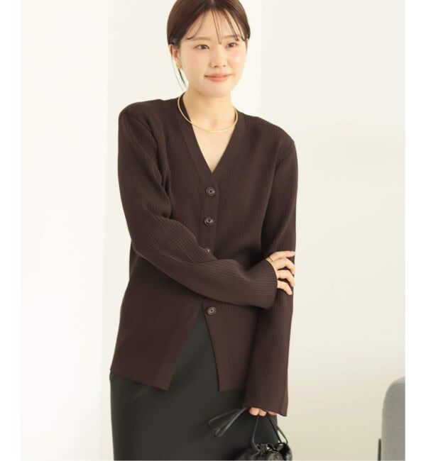 Plage「《追加》R&rsquo;IAM RIBシェイプカーディガン」|カーディガン|