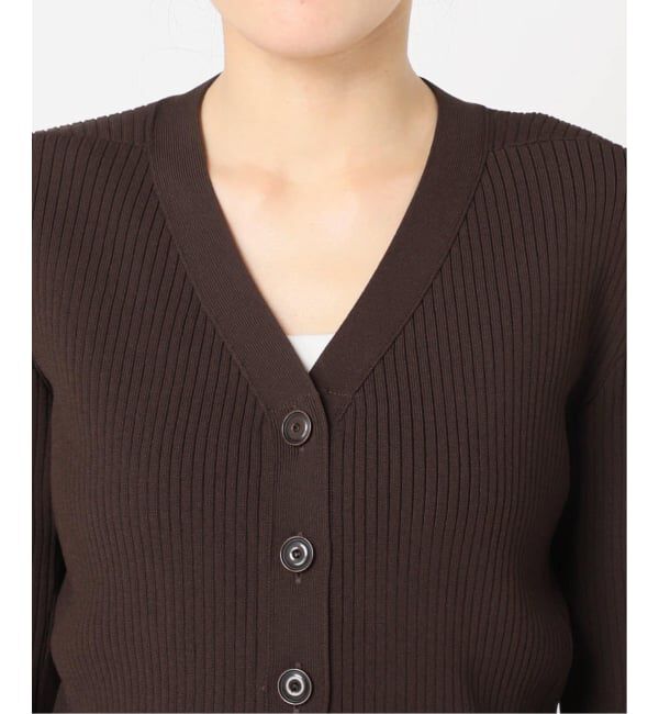 Plage「《追加》R&rsquo;IAM RIBシェイプカーディガン」|カーディガン|