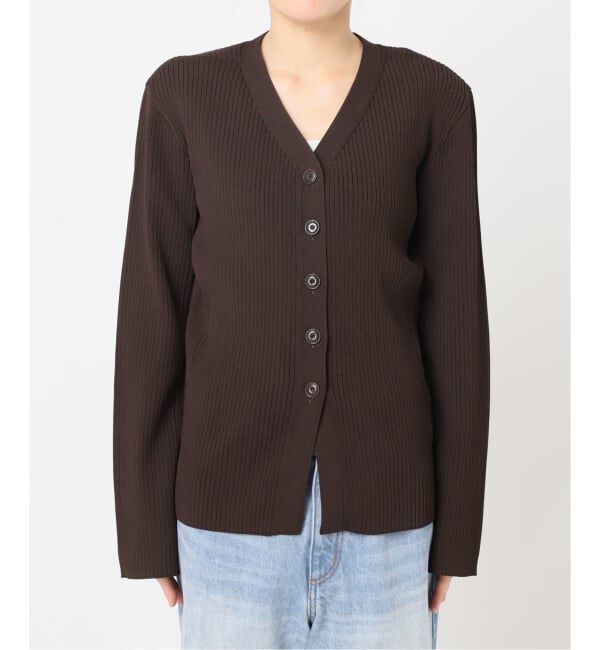 Plage「《追加》R&rsquo;IAM RIBシェイプカーディガン」|カーディガン|